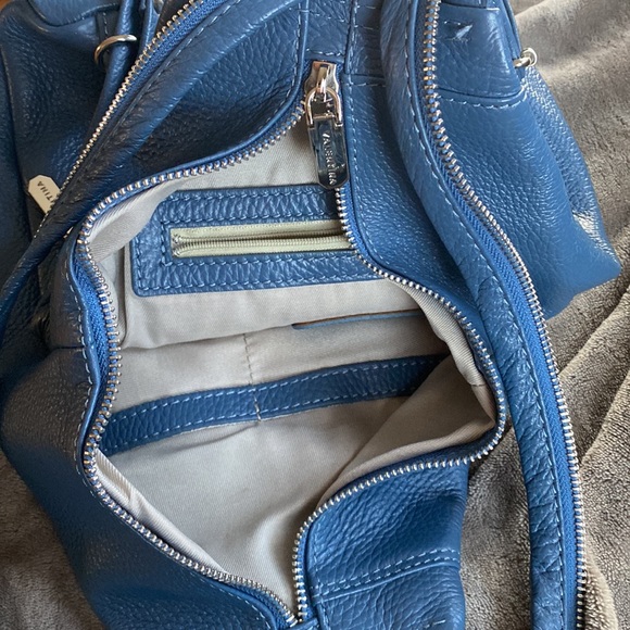 Valentina Bags Valentina Pebbled Leather Backpack Made In Italy